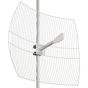 Параболічна 4G LTE MIMO антена Kroks KNA27-1700/2700 посиленням 27 dBi (1700 - 2700 МГц)