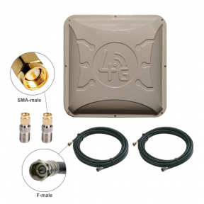 Антенний комплект Runbit Alta 2 x 16 dBi + 2 кабелі по 5м + перехідники SMA