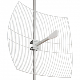 Параболічна 4G LTE MIMO антена Kroks KNA24-1700/2700 посиленням 24 dBi (1700 - 2700 МГц)