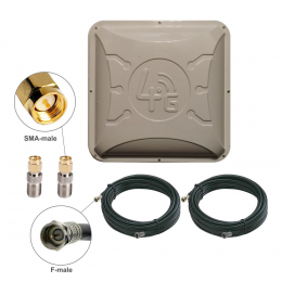 Антенний комплект Runbit Alta 2 x 16 dBi + 2 кабелі по 15м + перехідники SMA