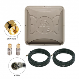 Антенний комплект Runbit Alta 2 x 16 dBi + 2 кабелі по 20м + перехідники SMA